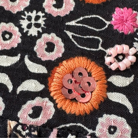 Anthropologie Maeve Naomi Dress Embroidered Sequin Tunic Size M - Picture 7 of 15